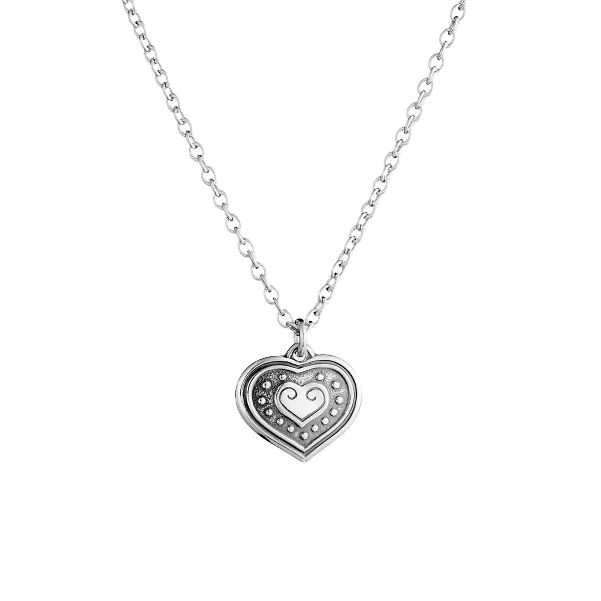 Kalevala Eura Heart Silver Pendant Necklace