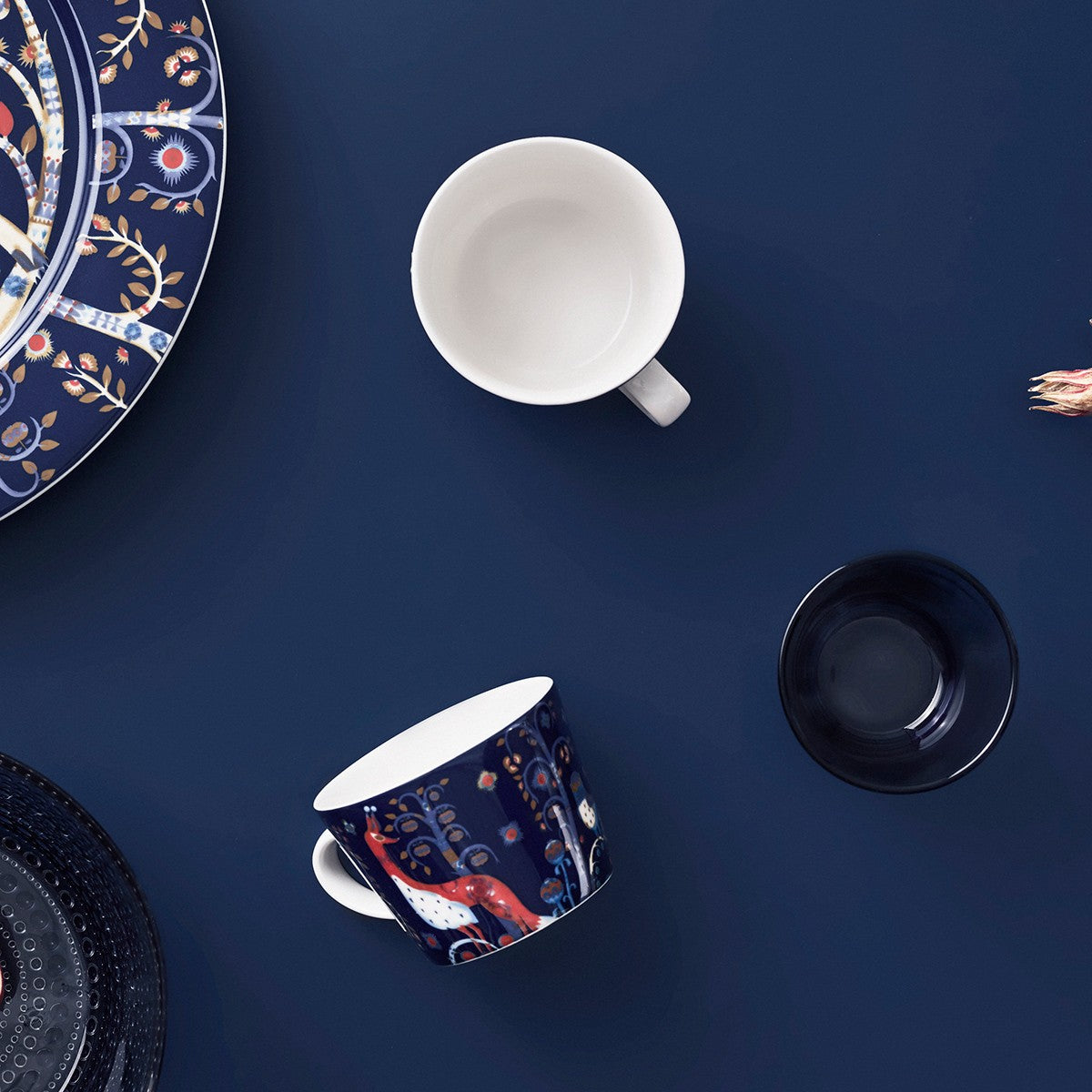 iittala Taika Blue Coffee Cup and Saucer