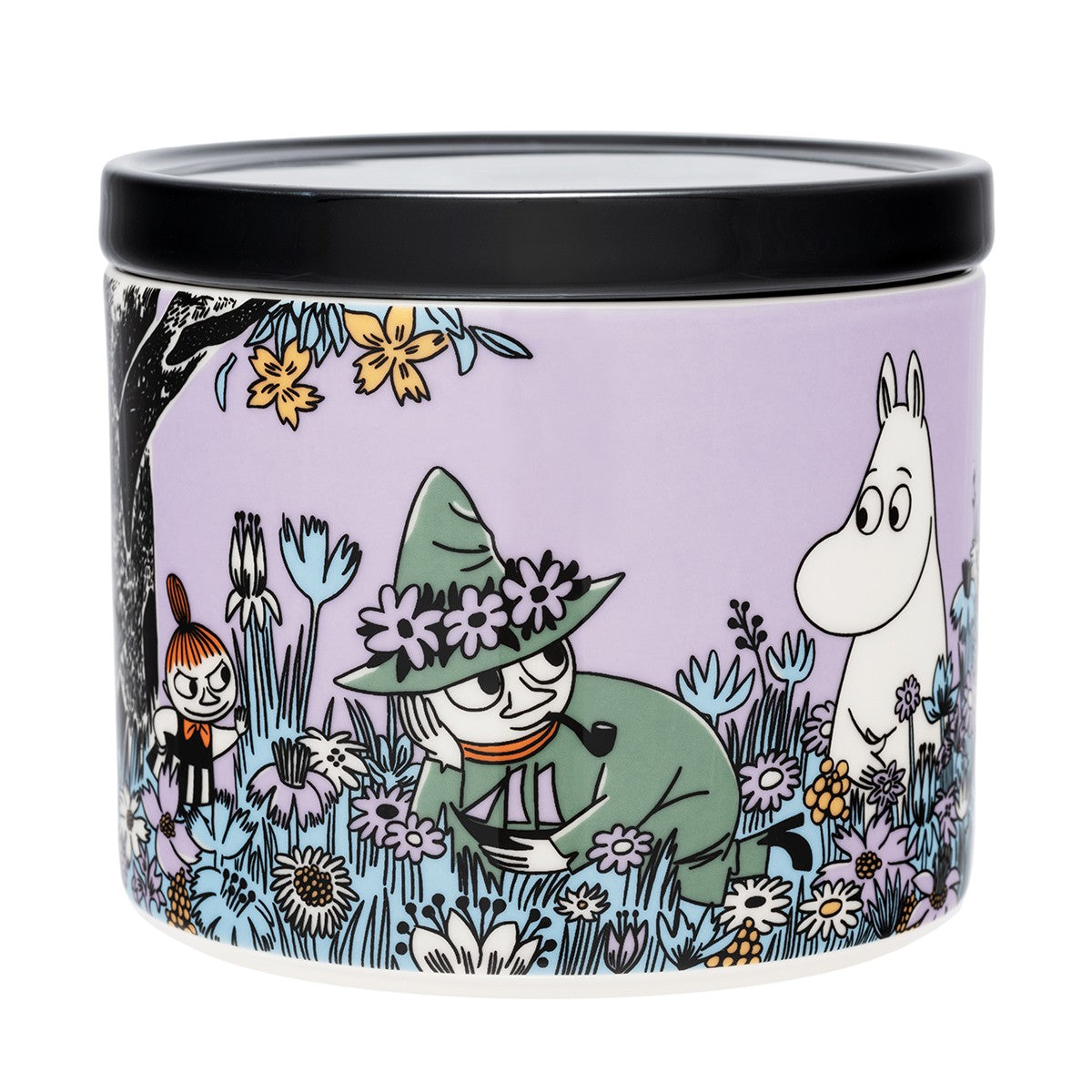 Arabia Moomin Friends Forever Cookie Jar - 80th Anniversary