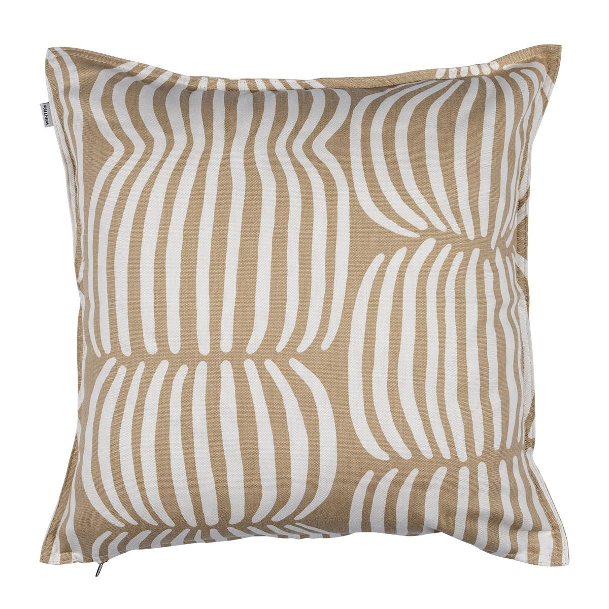 Pentik Vilja Light Brown / White Throw Pillow