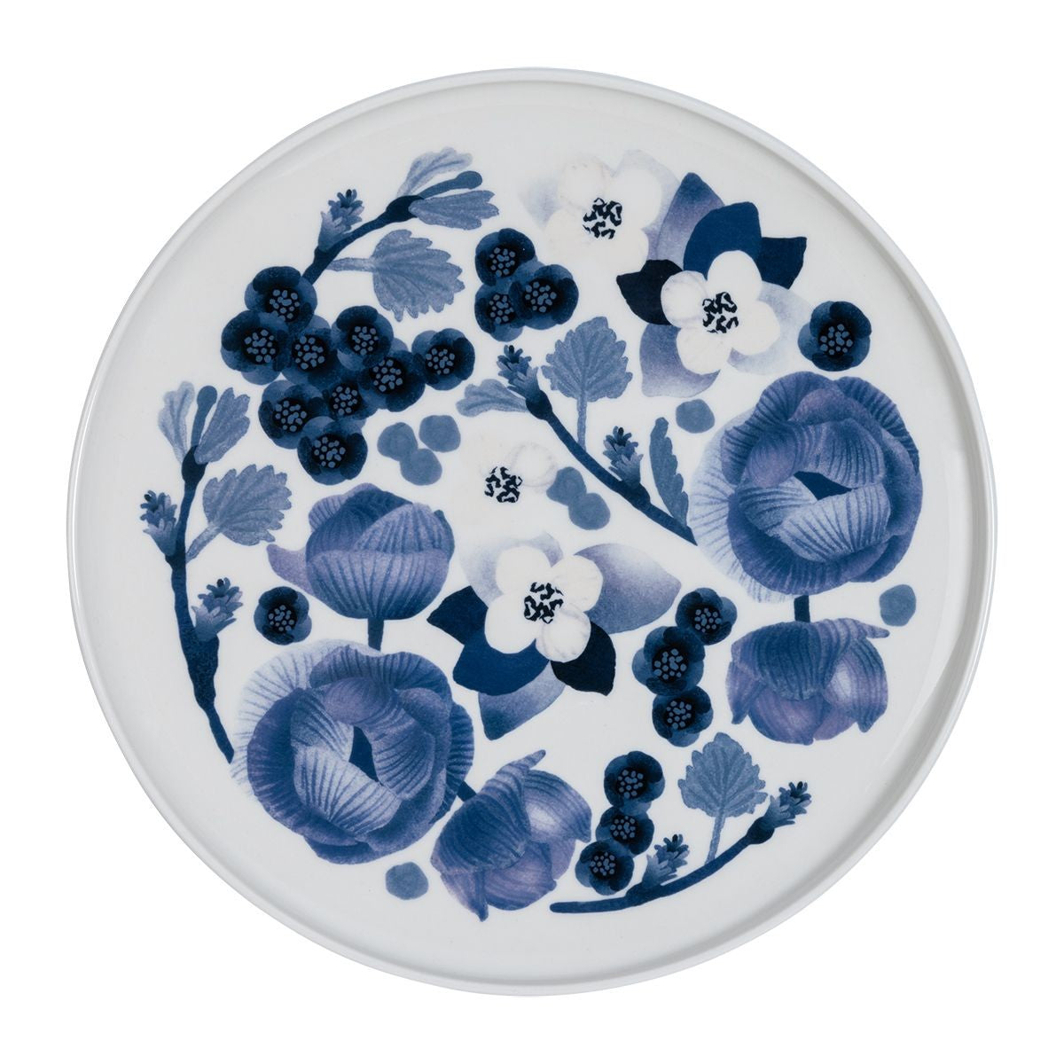 Pentik Lapin Kukka Blue / White Dinner Plate