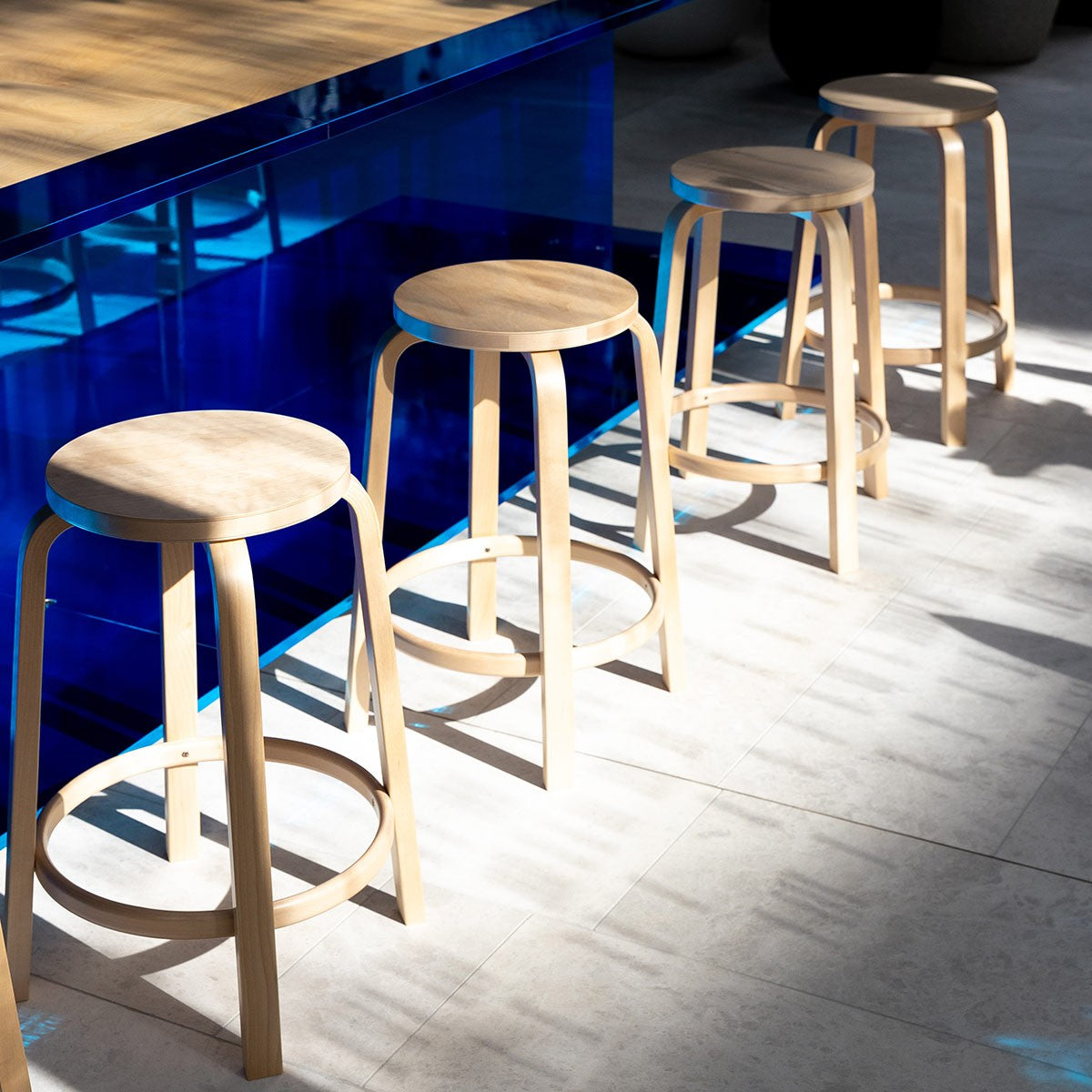 Artek Alvar Aalto Counter Stool 64 - 25-1/2" H