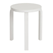 Artek Alvar Aalto Stool 60 - Three Legged - White Lacquered