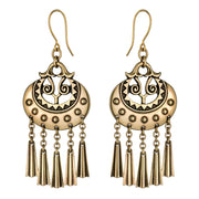 Kalevala Moon Goddess Bronze Earrings - Large