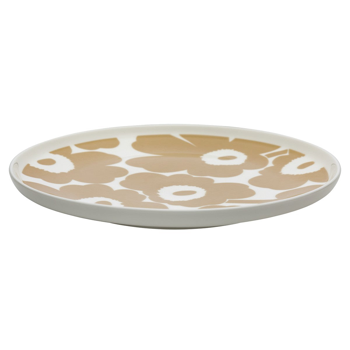 Marimekko Unikko White / Beige Dinner Plate