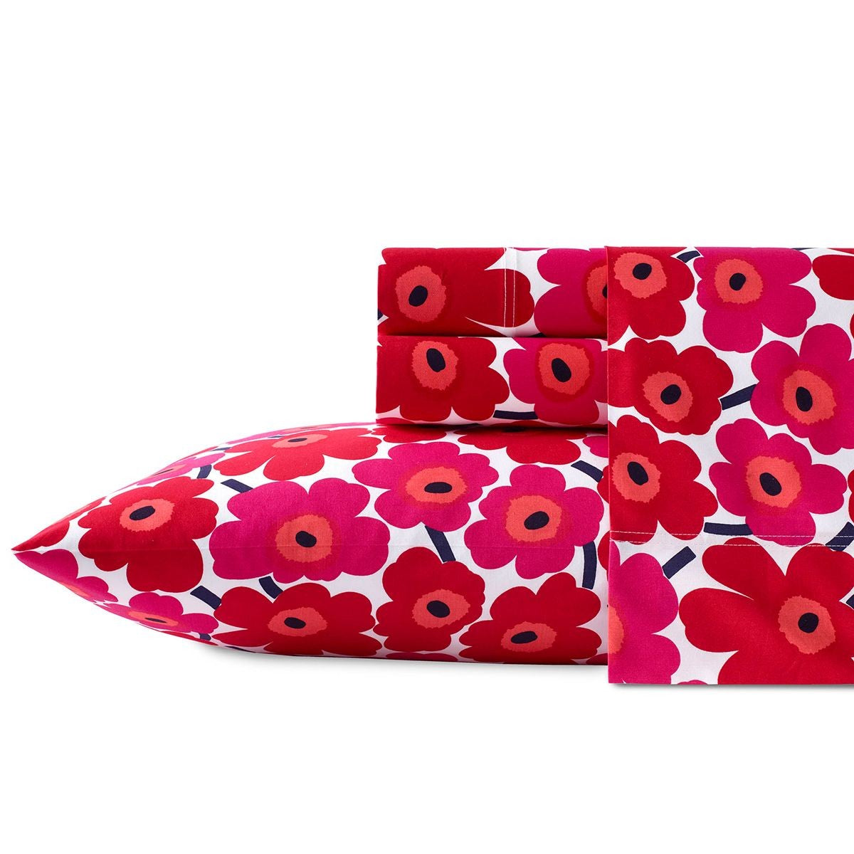 Marimekko Mini Unikko Red Full Sheet Set