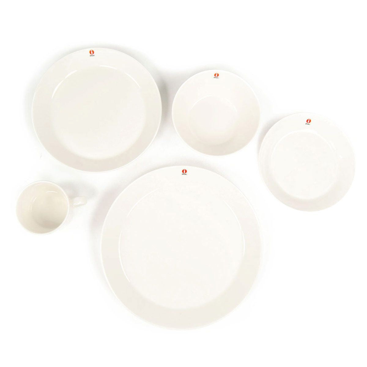 iittala Teema 5-Piece White Dinnerware Set