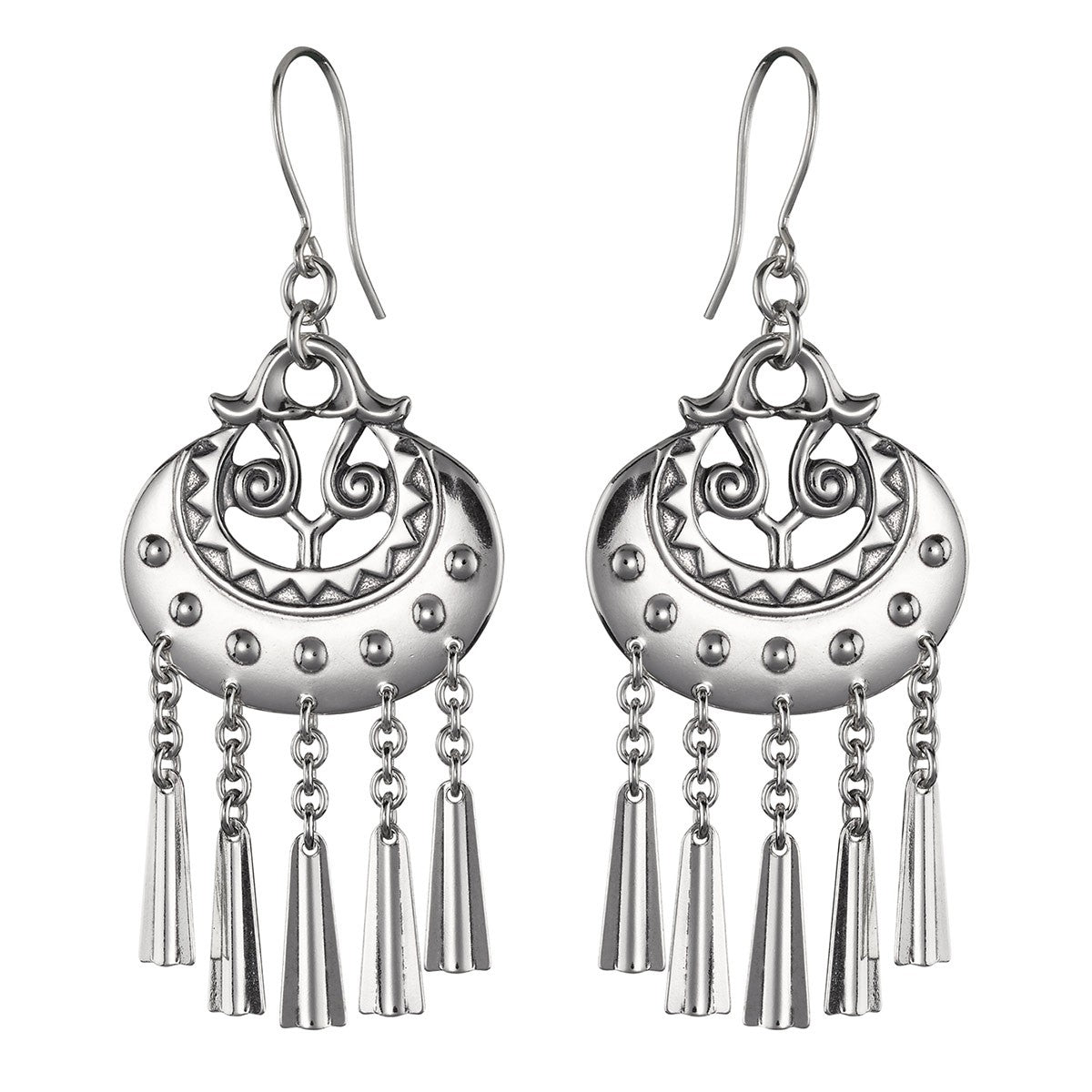 Kalevala Kuutar Moon Goddess Silver Earrings