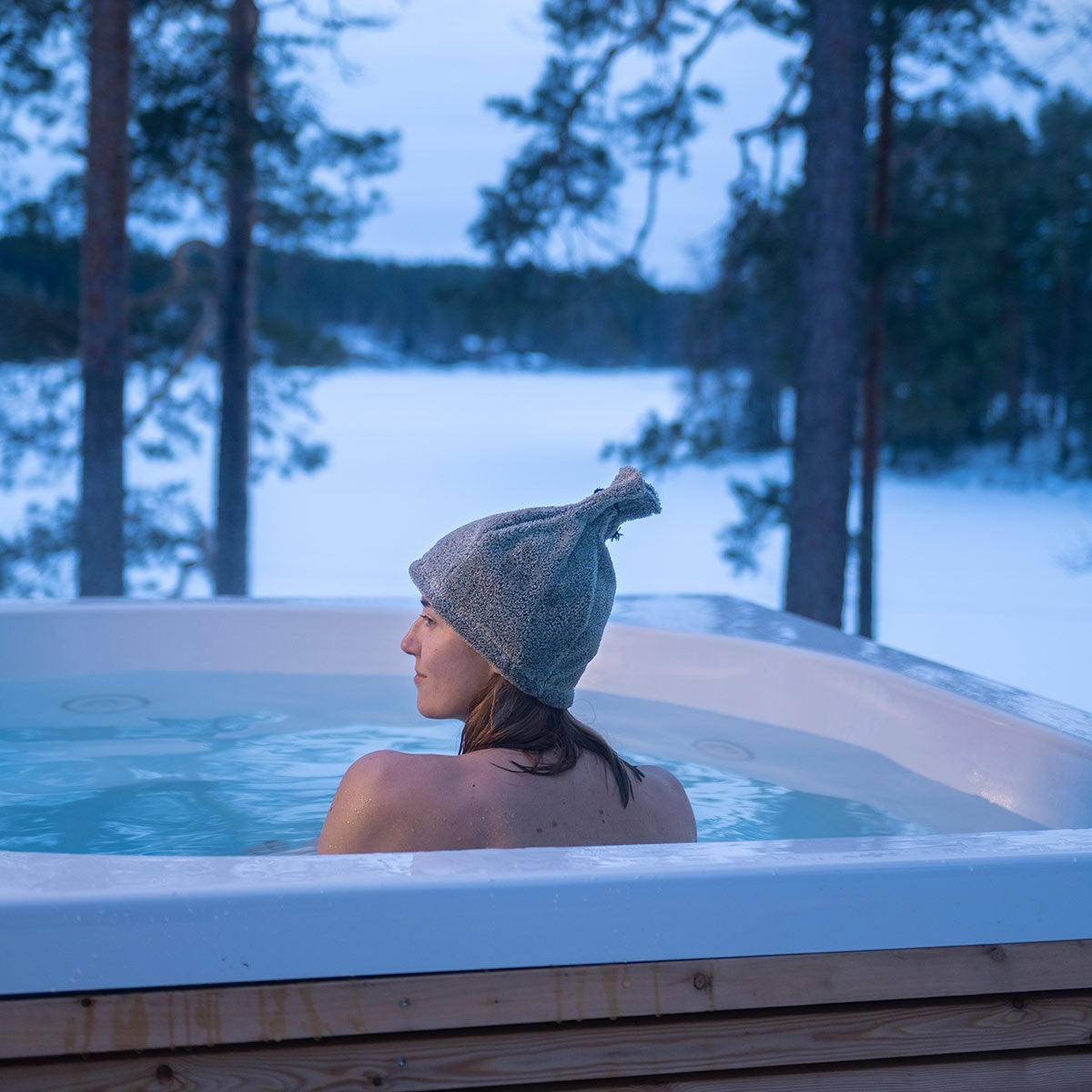 Rento Terry / Linen Beige Sauna Hat