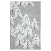 Lapuan Kankurit Kuusi Light Grey / White Wool Throw Blanket