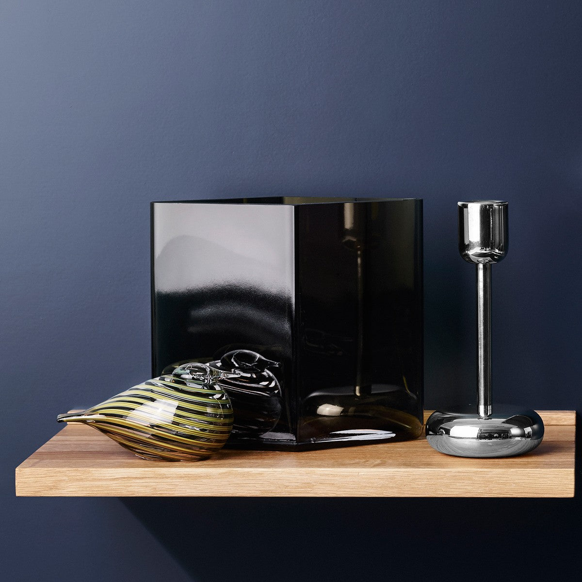 iittala Nappula Stainless Steel Tall Candle Holder