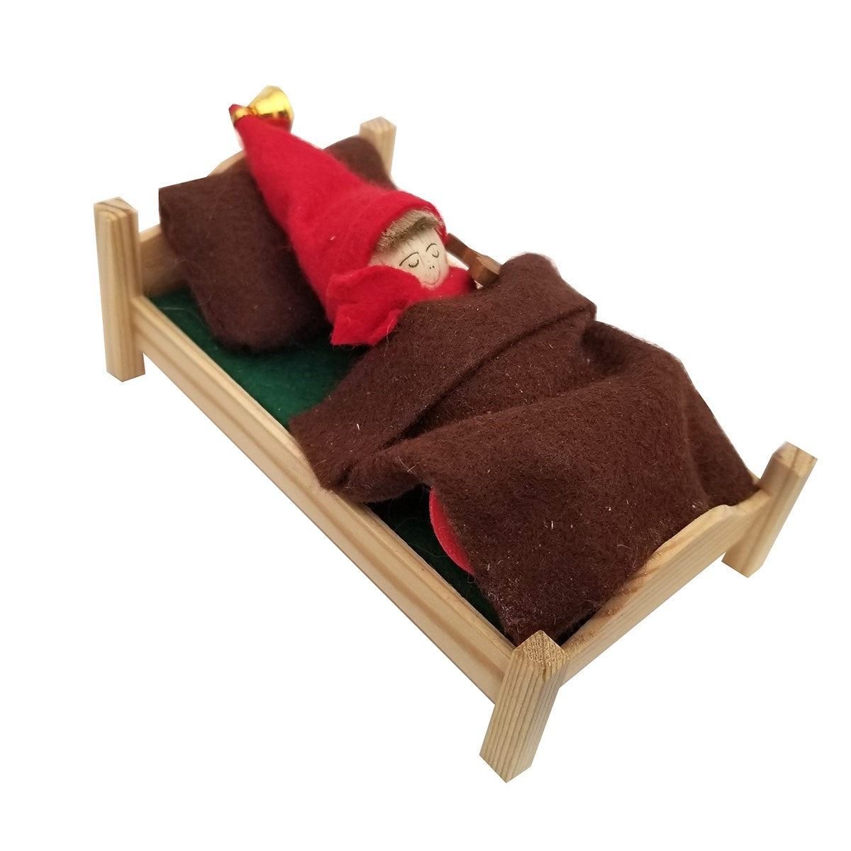 Tonttu in Bed with Teddy Bear