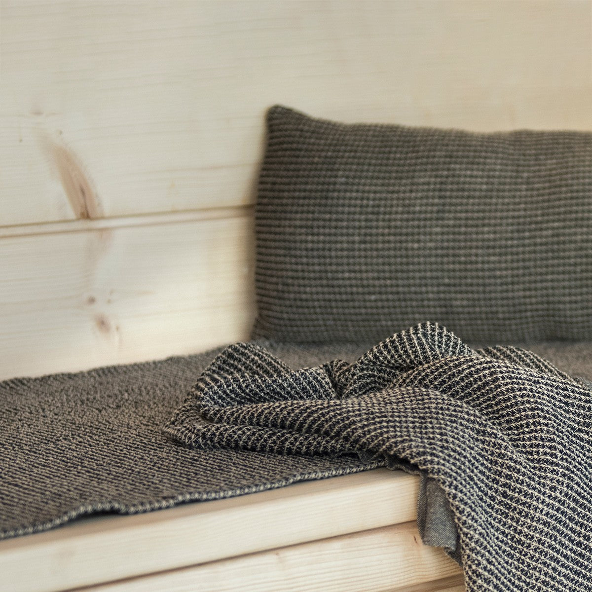Rento Kenno Brown / Black Sauna Bench Cover