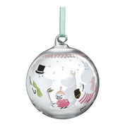 Muurla Moomin Festive Spirits Glass Ball Ornament - 3-1/2"