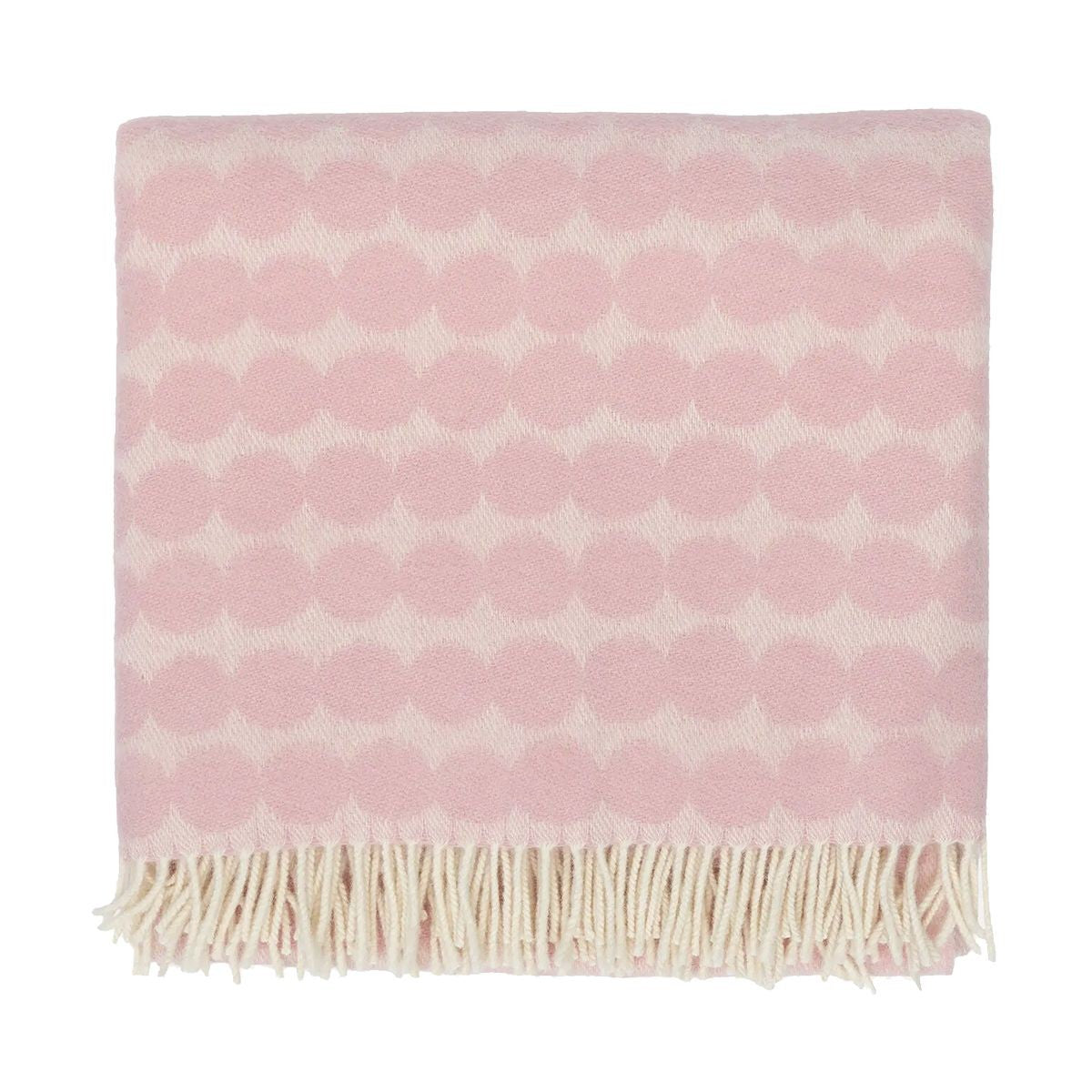 Marimekko Rasymatto Light Pink / Cream Wool Throw Blanket