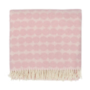 Marimekko Rasymatto Light Pink / Cream Wool Throw Blanket