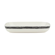 Marimekko Siirtolapuutarha Black / White Serving Dish