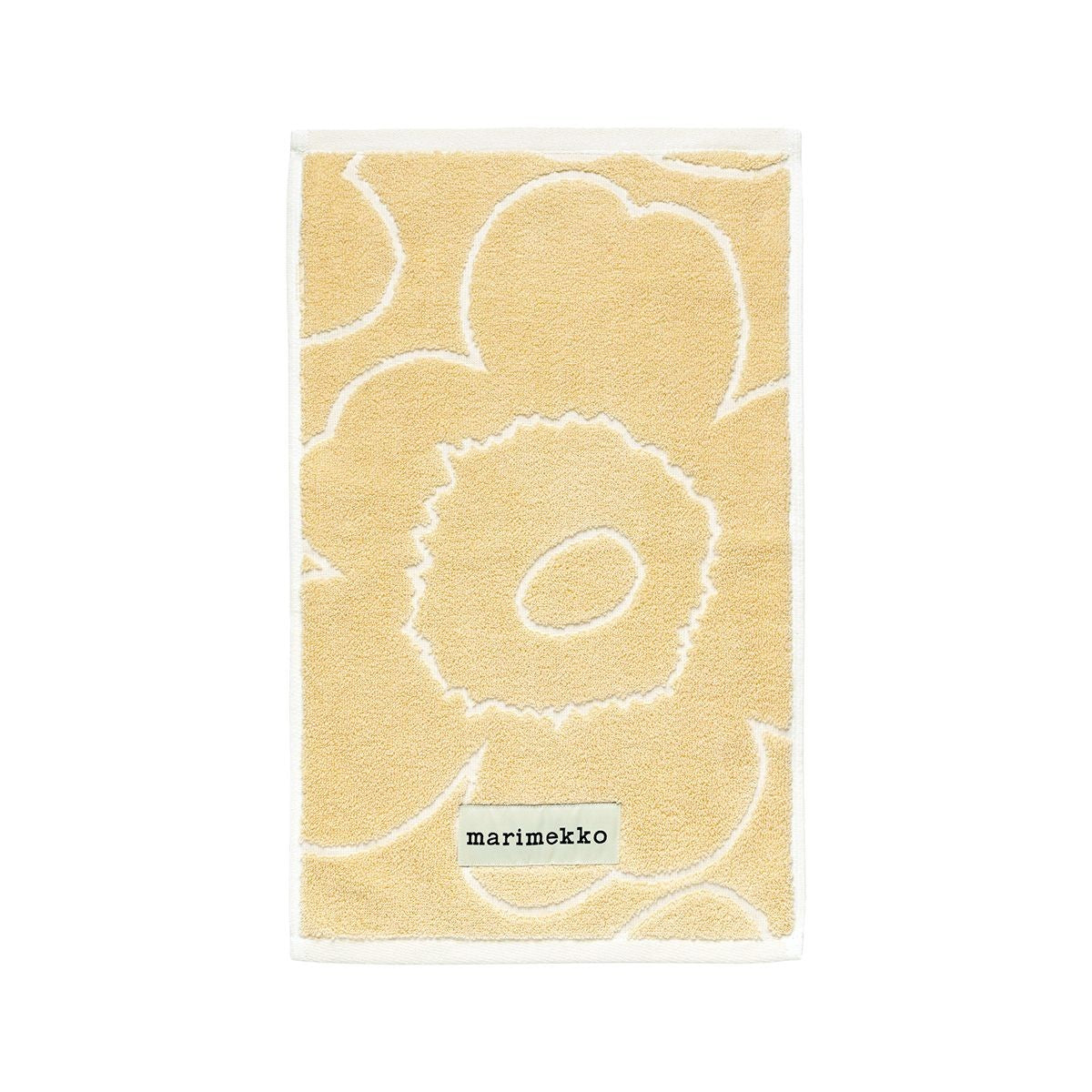 Marimekko Piirto Unikko Straw / Off White Guest Towel