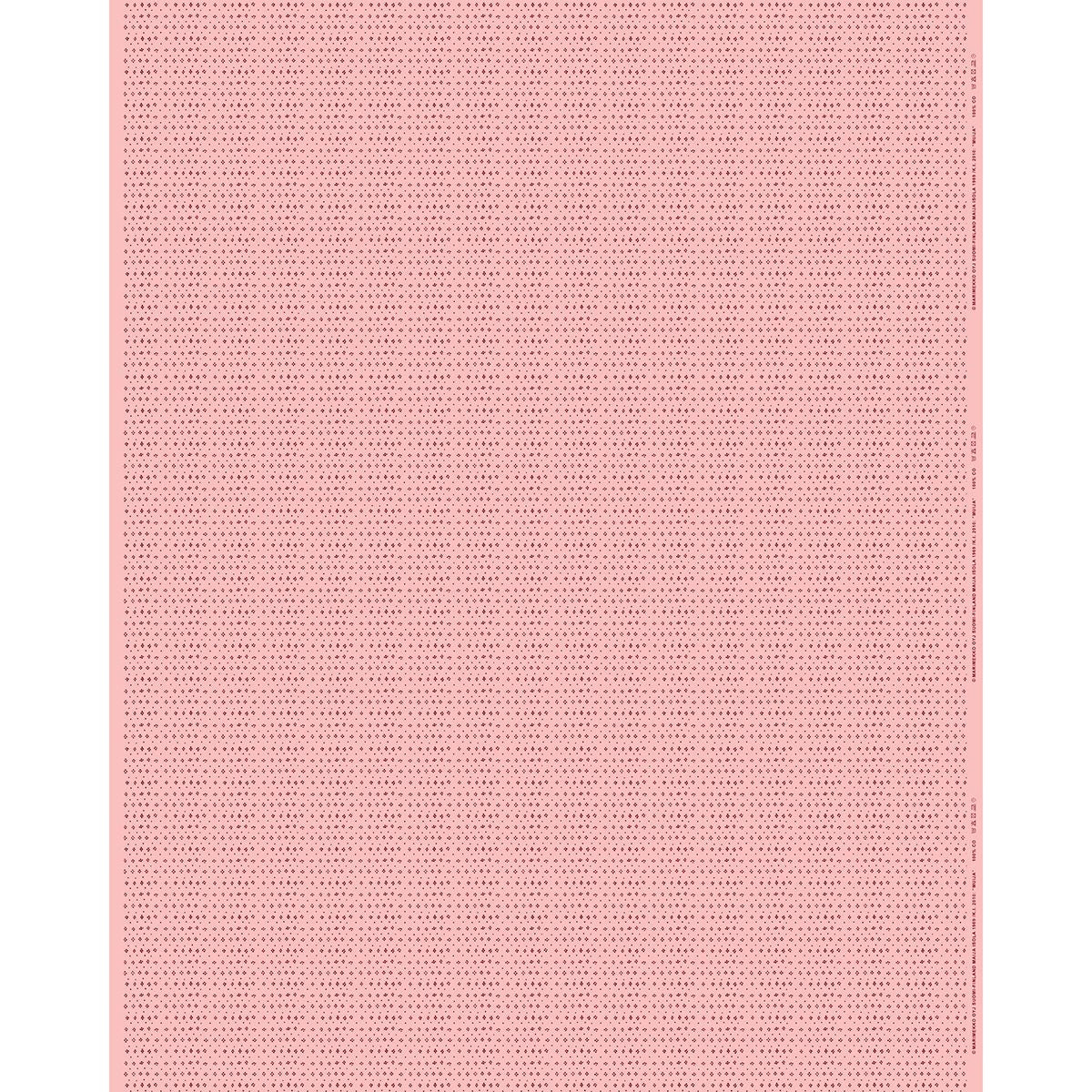 Marimekko Muija Light Pink / Chestnut Brown Cotton Fabric