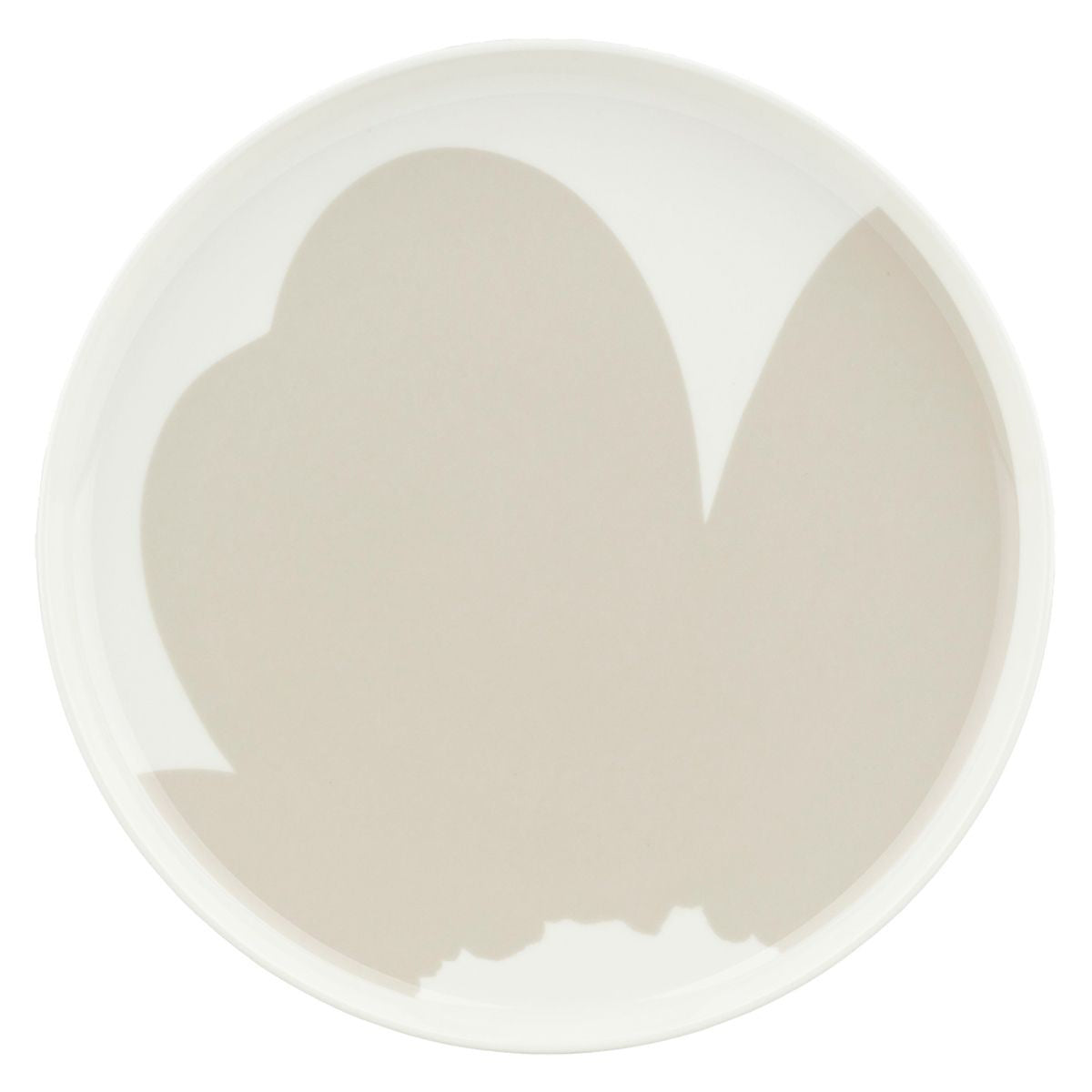Marimekko Iso Unikko Sand / White Dinner Plate