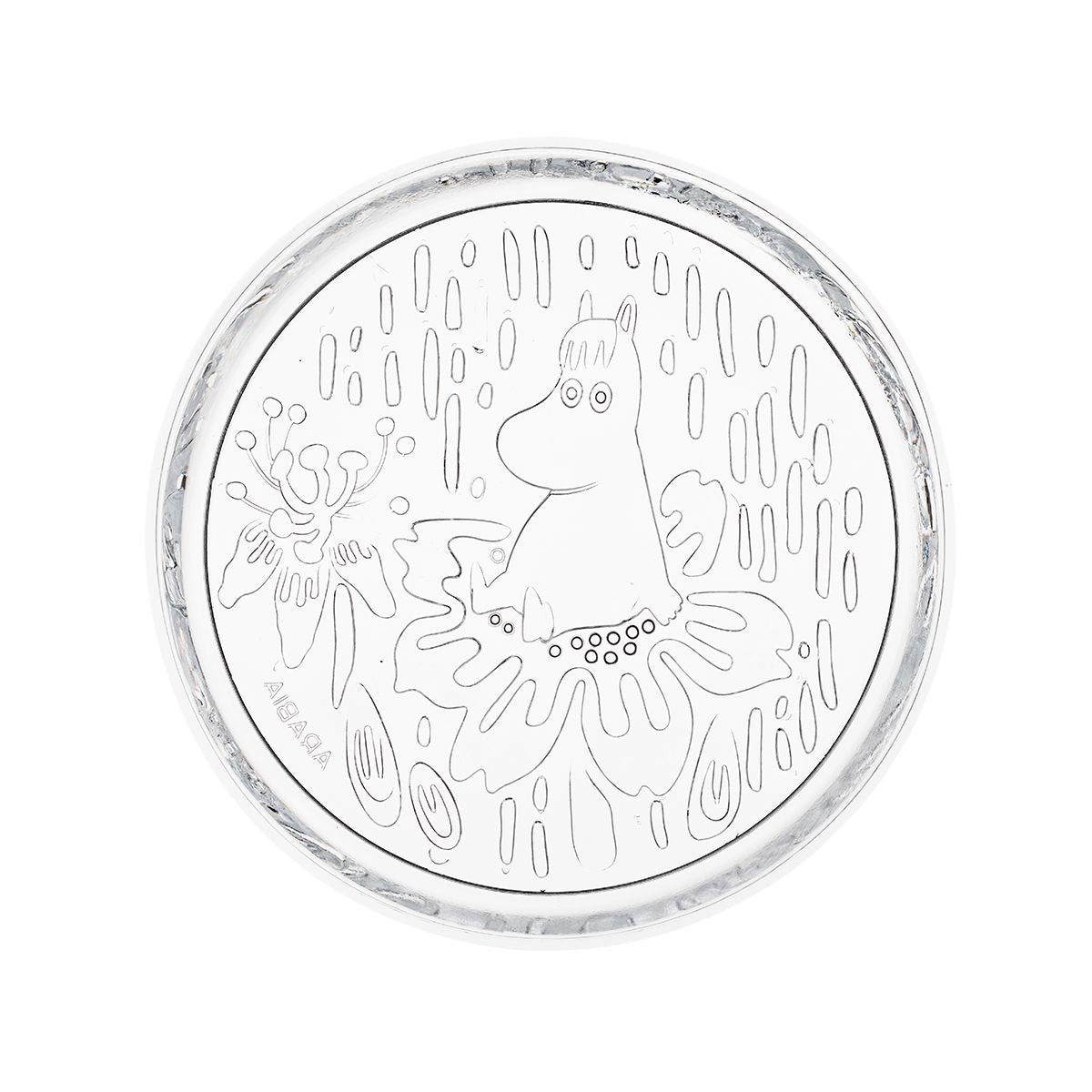 Arabia Moomin Mystical Forest Clear Glass Snack Plate