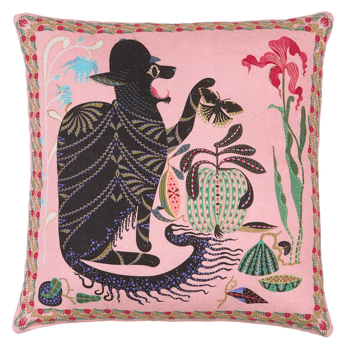 Klaus Haapaniemi Les Chats Monster Throw Pillow