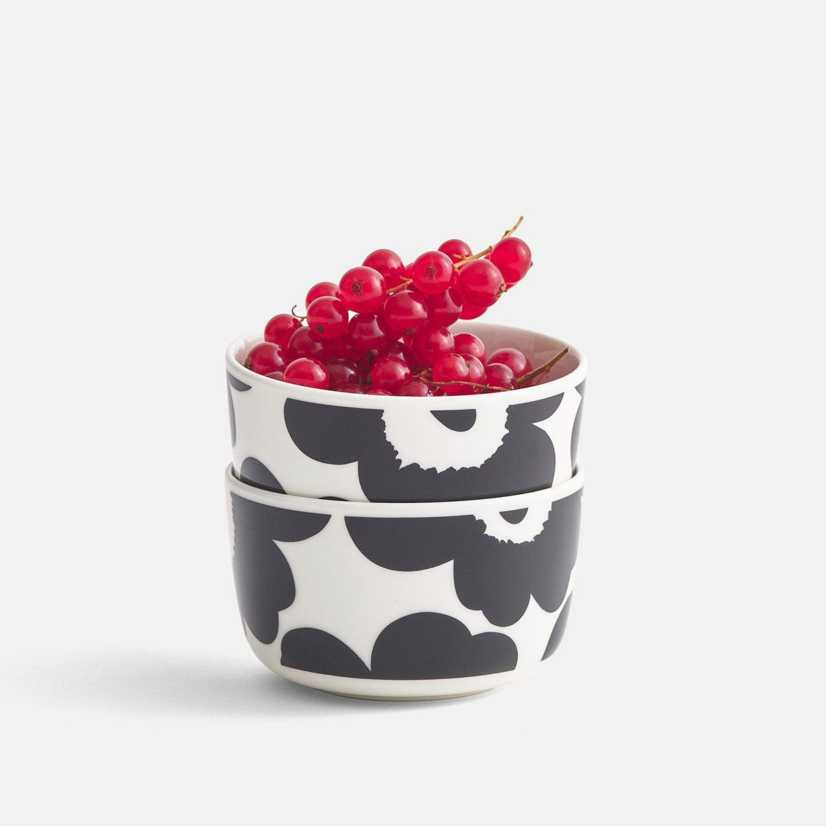 Marimekko Unikko White / Black Soup / Cereal Bowl