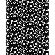 Marimekko Pieni Unikko Black / White Cotton Fabric