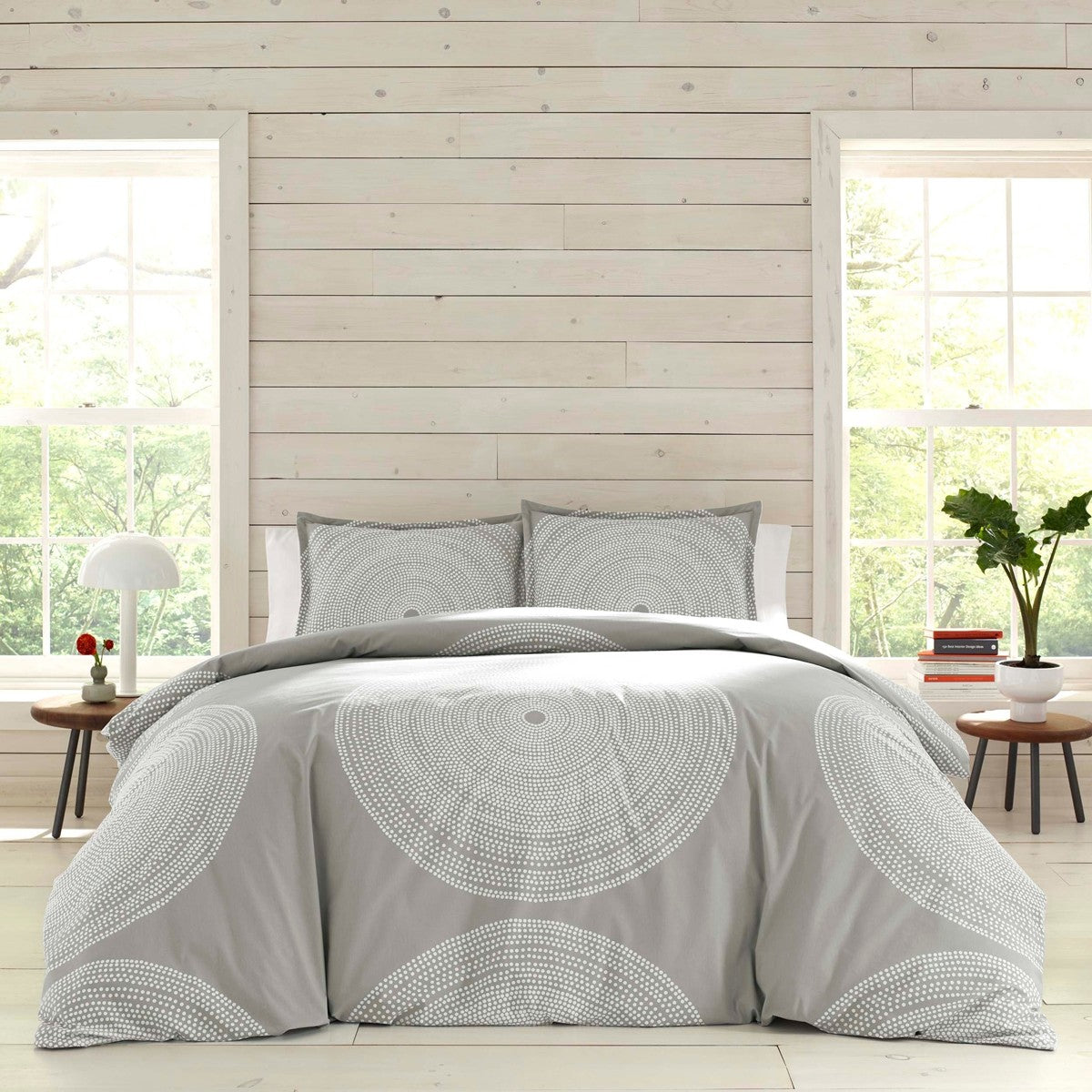 Marimekko Fokus Grey Full / Queen Duvet Cover Set