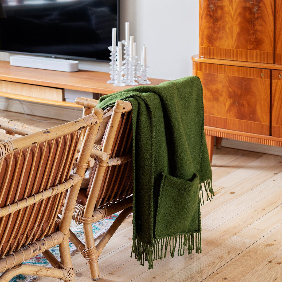 Lapuan Kankurit Uni Olive Wool Pocket Shawl