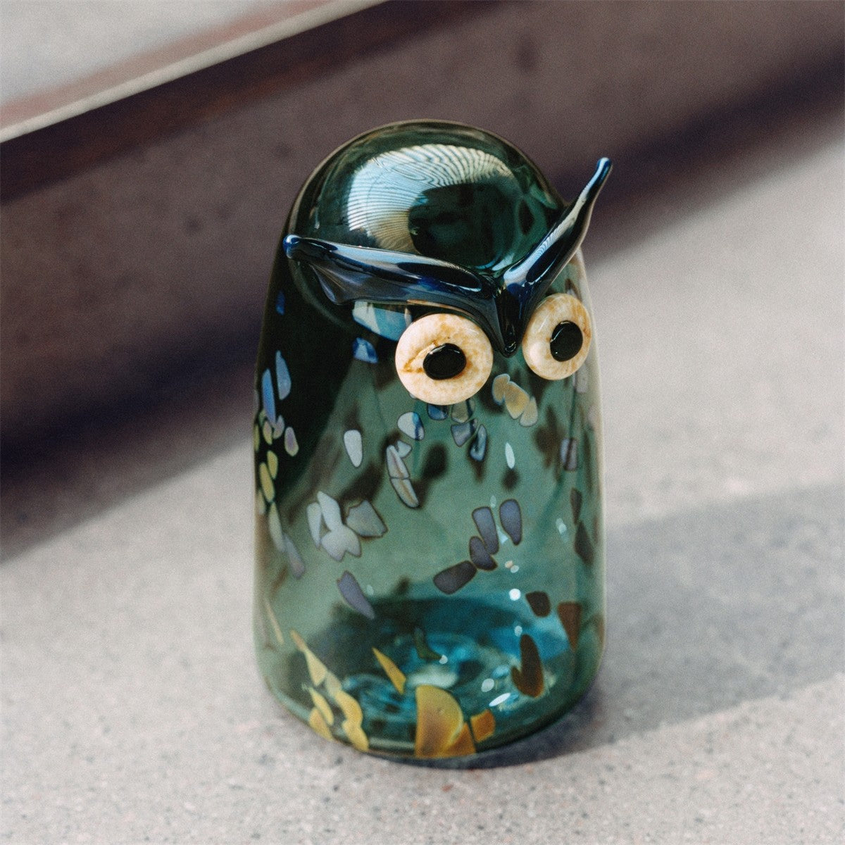 iittala Toikka Pine Green Large Long-Eared Owl