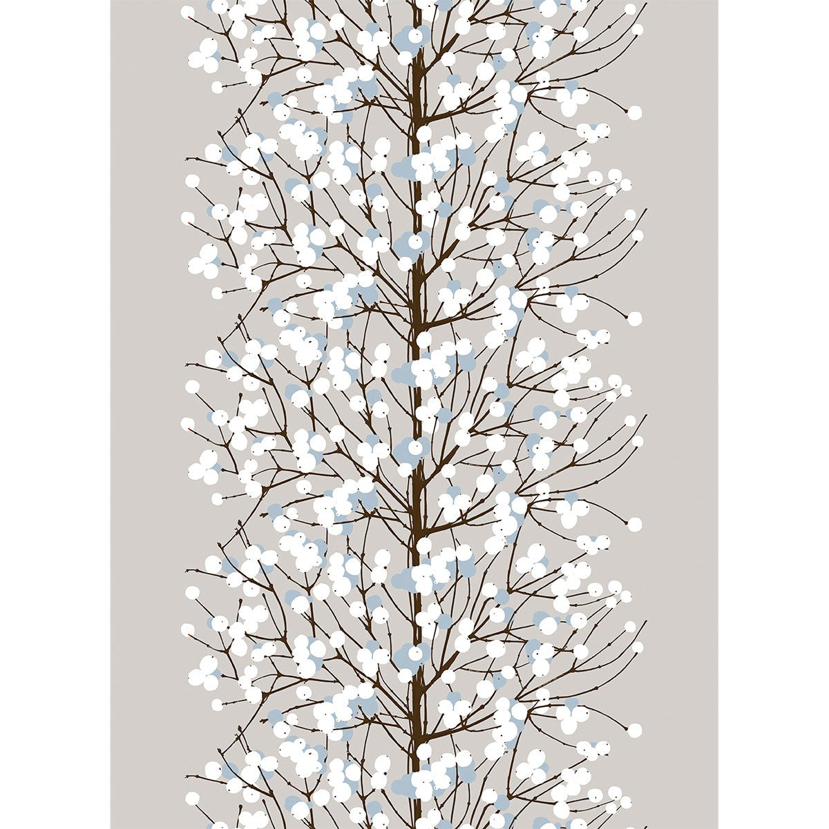 Marimekko Lumimarja Grey / Blue Cotton Fabric