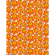 Marimekko Pieni Unikko Orange / Yellow Acrylic-Coated Cotton Fabric