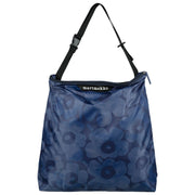 Marimekko Unikko Dark Blue Large Neat Crossbody Shoulder Bag