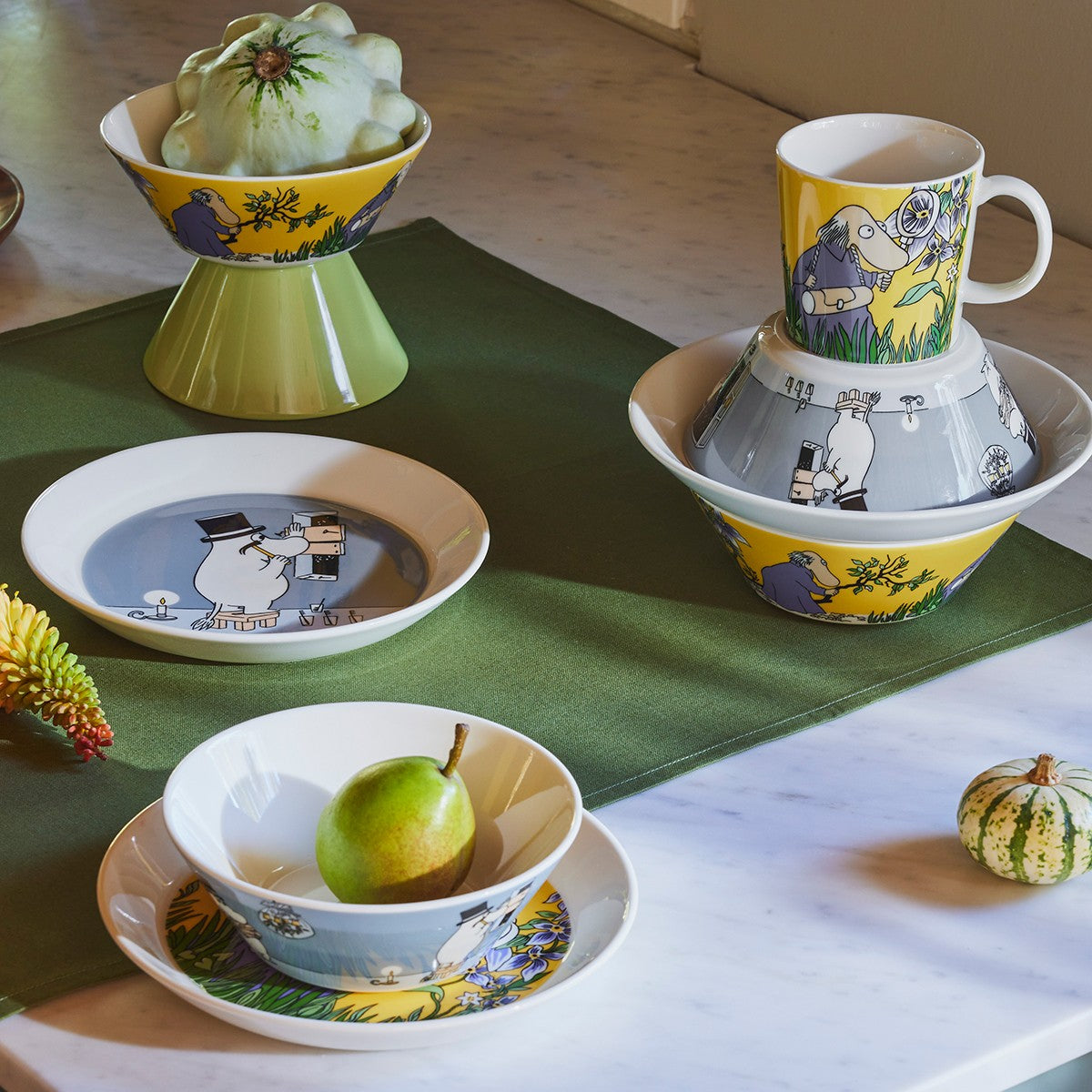Arabia Moomin Moominpappa Grey Bowl