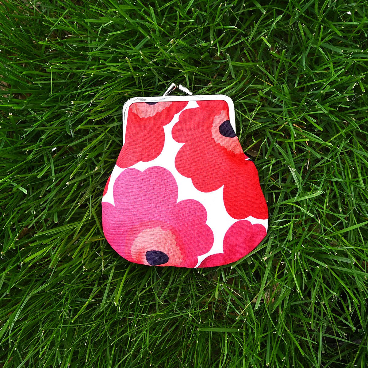 Marimekko Unikko White / Red / Pink Coin Purse