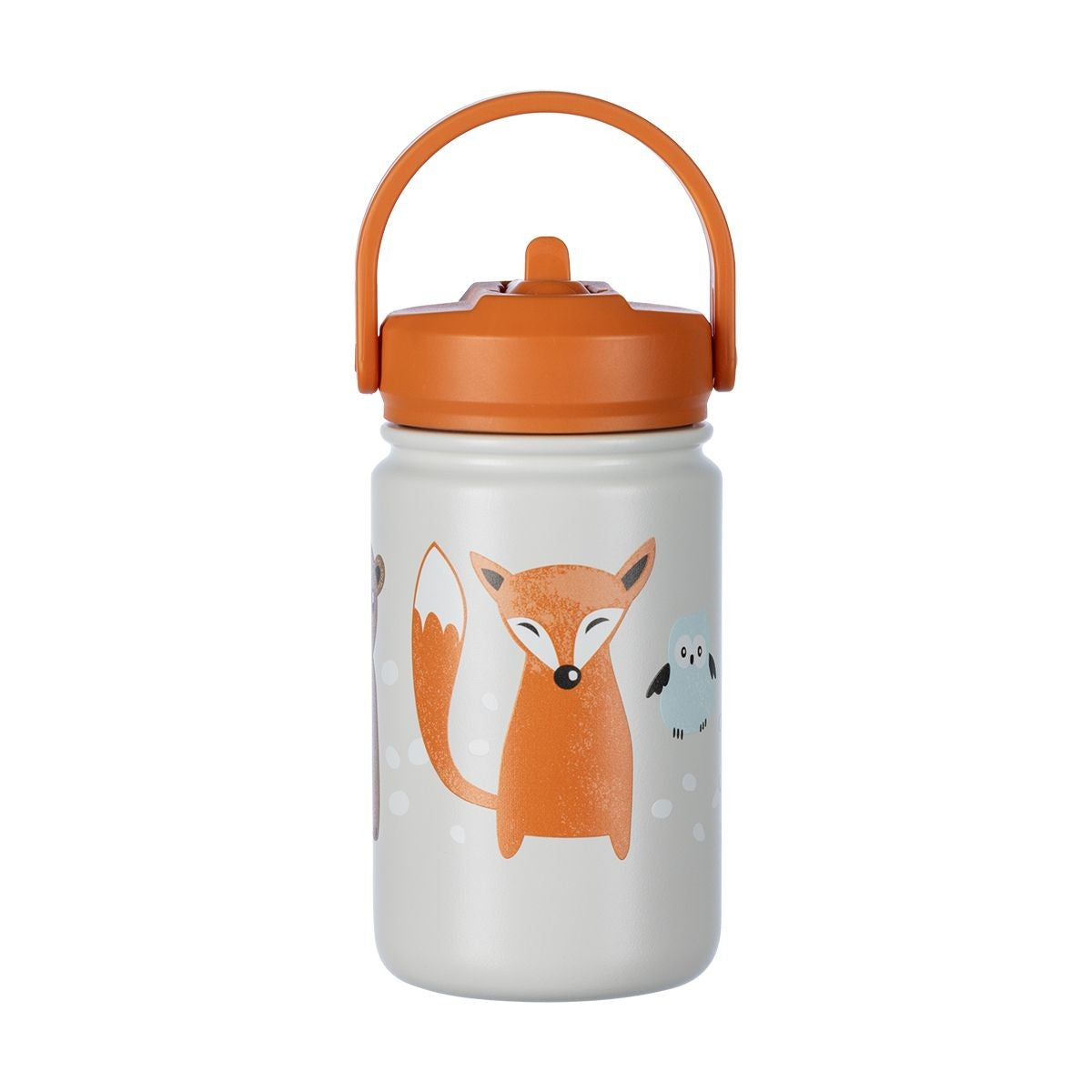 Pentik Metsanvaki Light Brown / Orange Children's Water Bottle