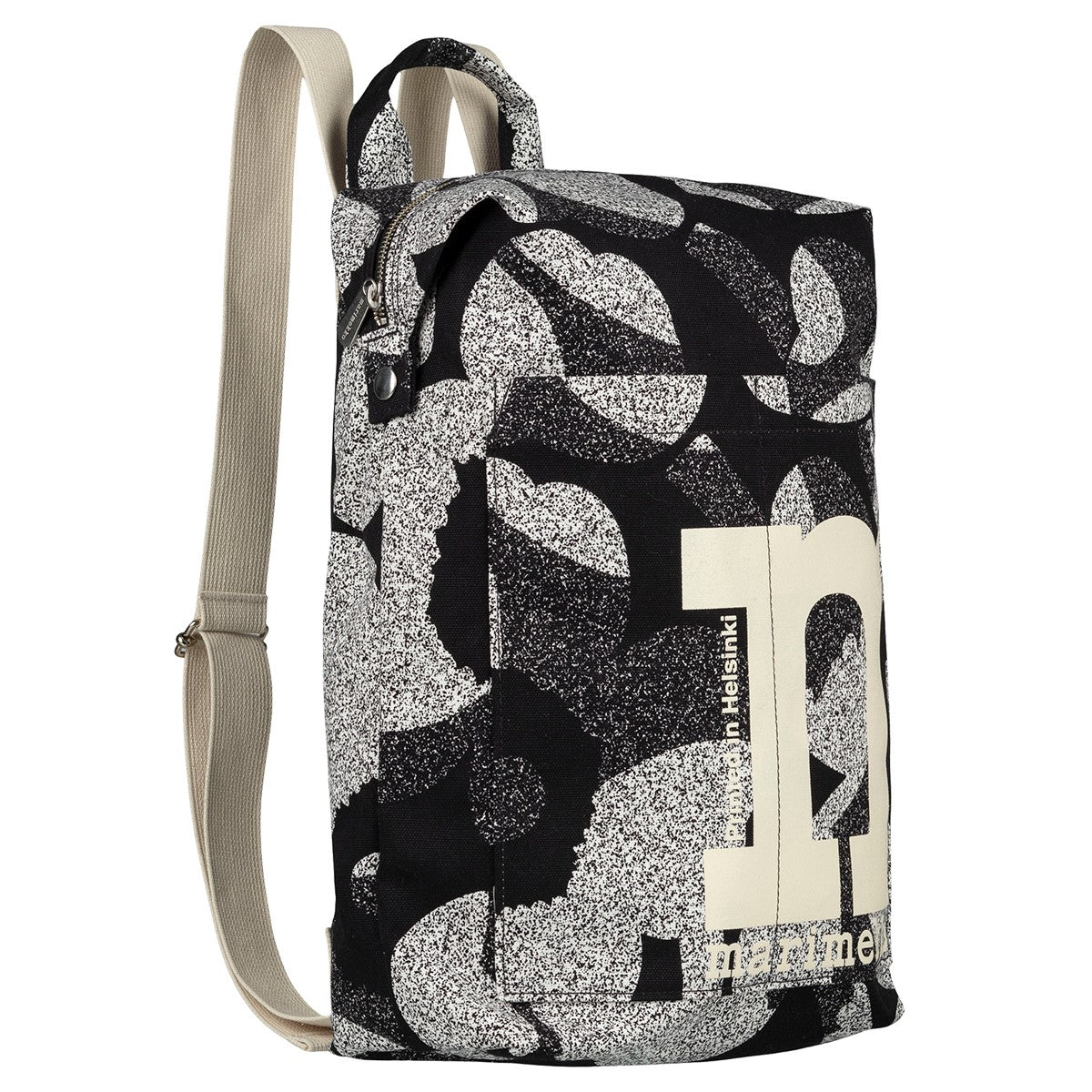 Marimekko Unikko Black / White Mono Backpack