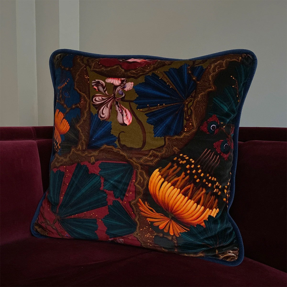 Klaus Haapaniemi Artemisia Absinthium Velvet X-Large Throw Pillow