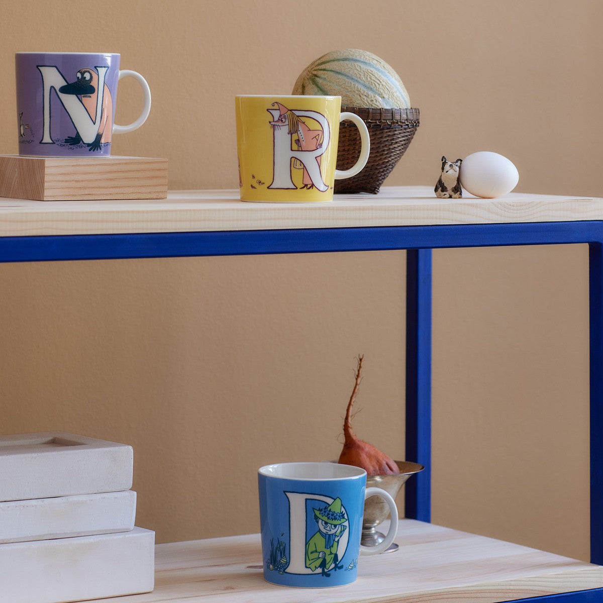 Arabia Moomin ABC Blue Mug - D