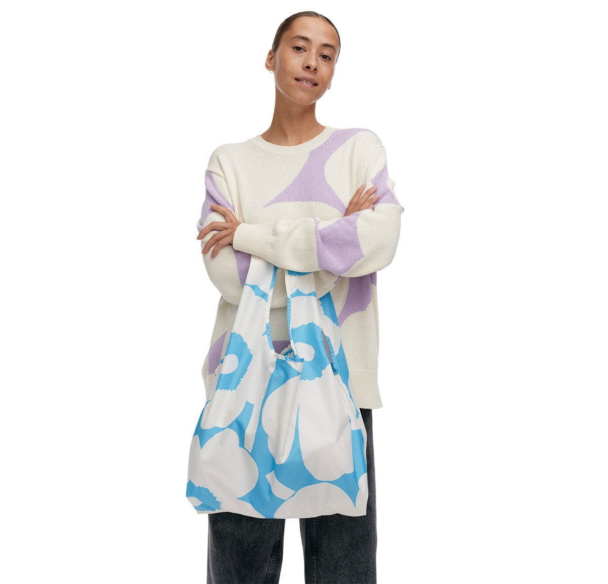 Marimekko Unikko Sky Blue / Off White Smartbag