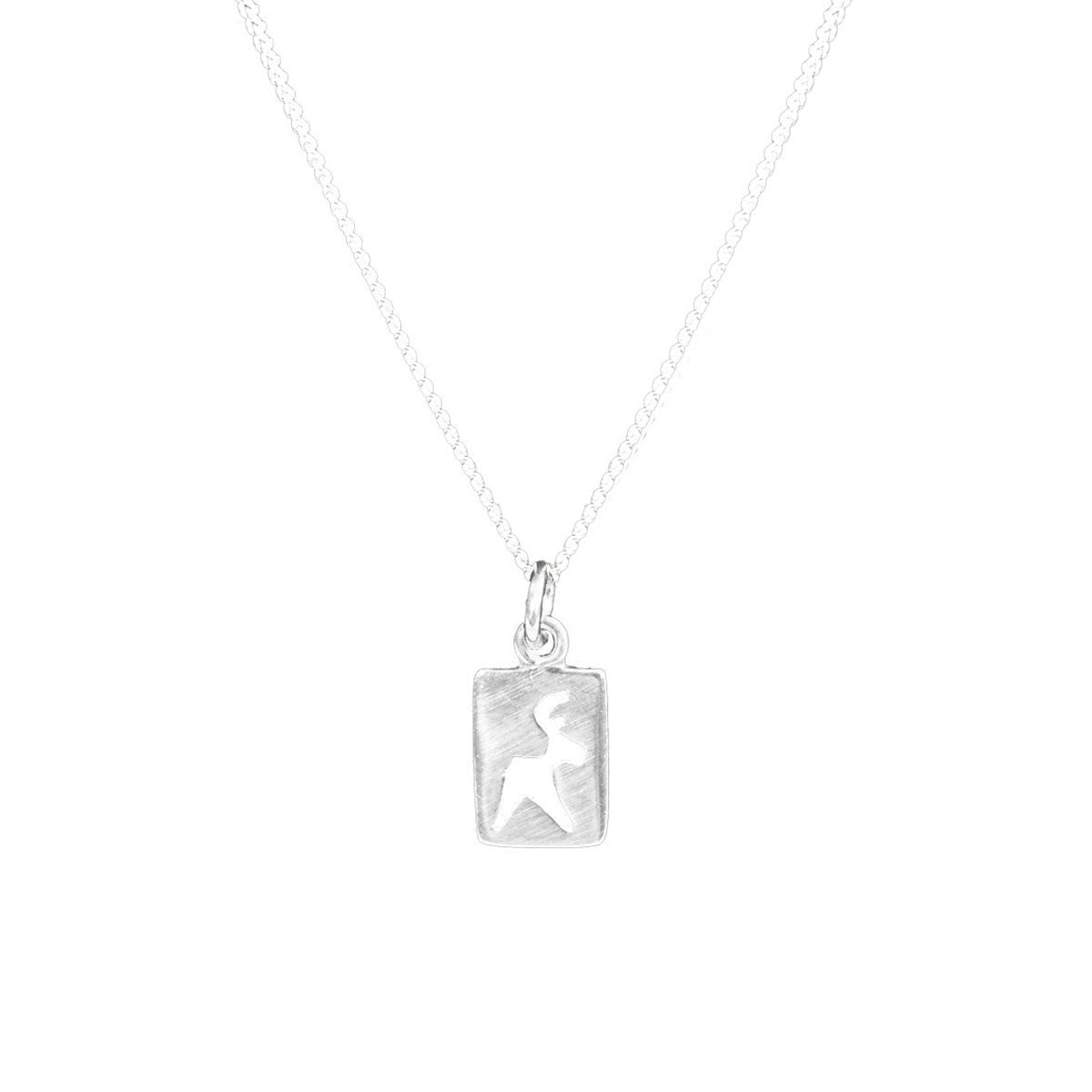 Korunilo Reindeer Mini Cutout Silver Necklace