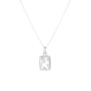 Korunilo Reindeer Mini Cutout Silver Necklace