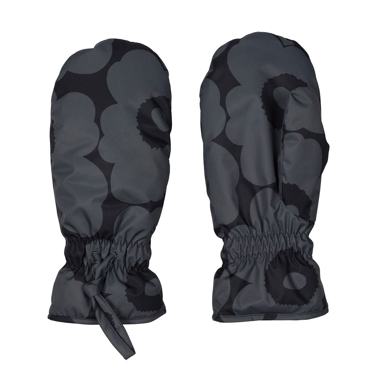Marimekko Magneetti Unikko Black / Grey Mittens
