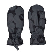 Marimekko Magneetti Unikko Black / Grey Mittens