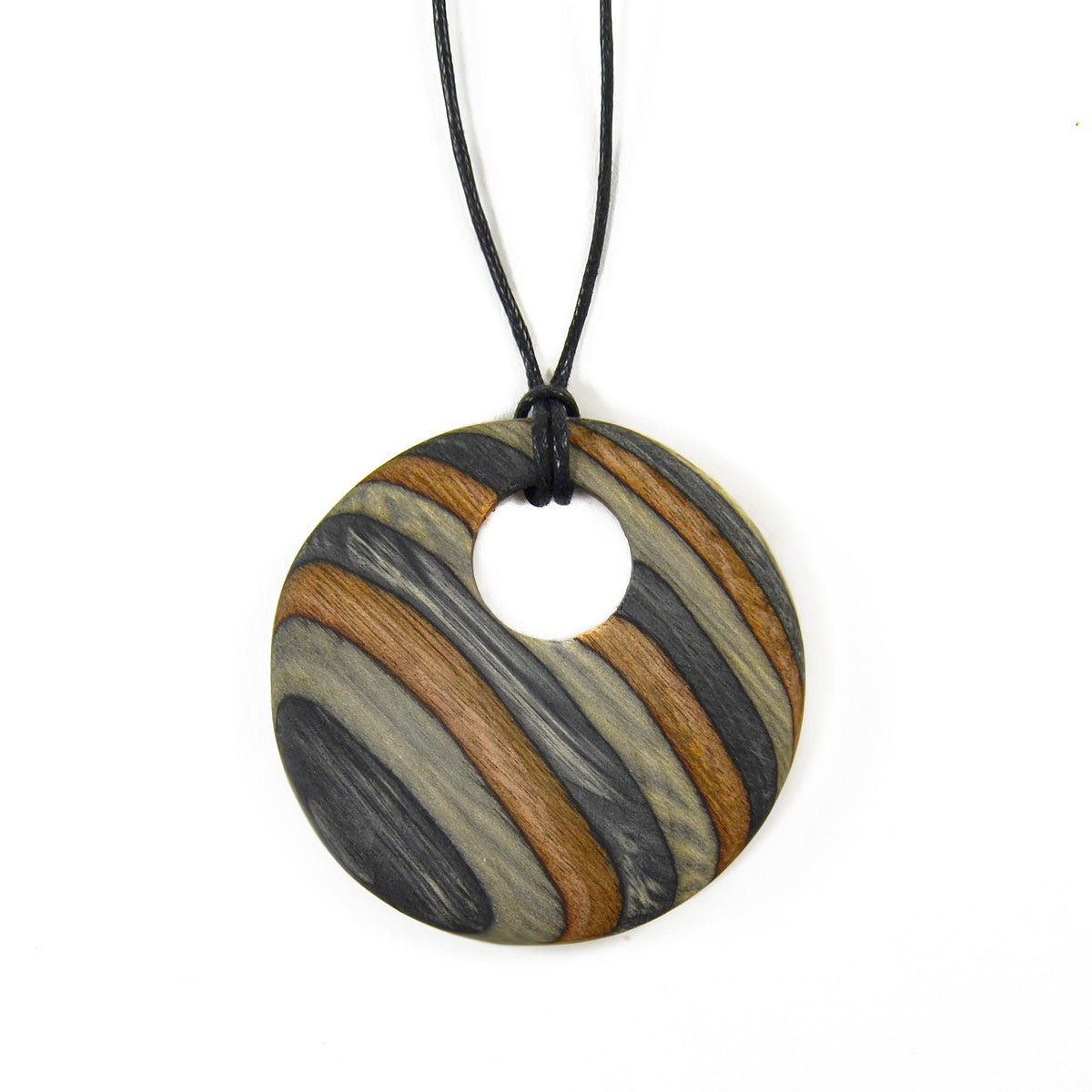 Visapaja Thin Stripes Wooden Necklace