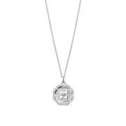 Kalevala Pink Ribbon 2023 Sailor's Knot Silver / Pink Necklace