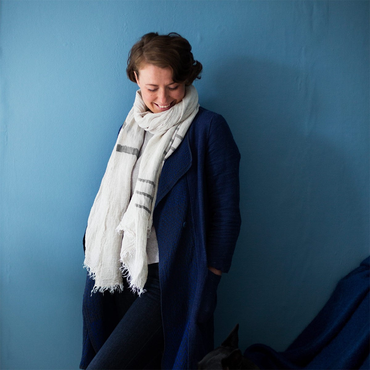 Lapuan Kankurit Linen / Grey Usva Scarf