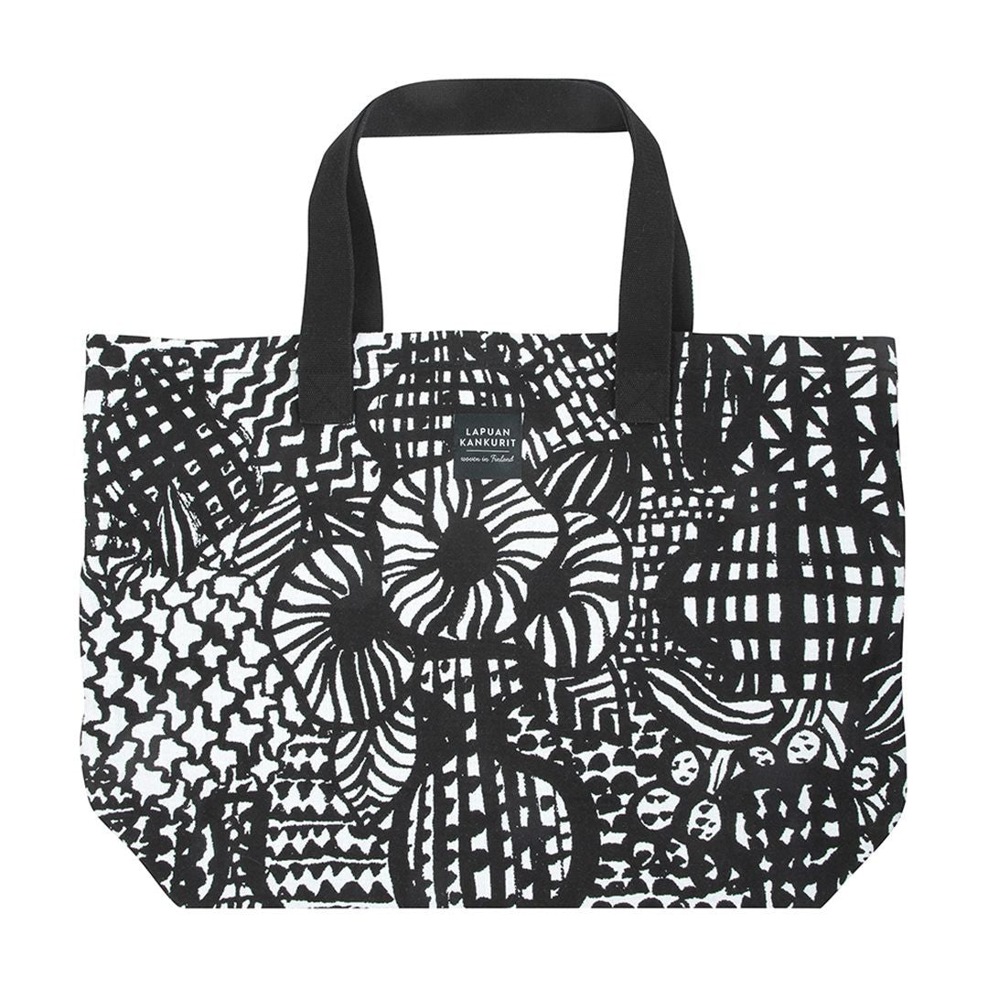 Lapuan Kankurit Veranta Black / White Large Tote Bag
