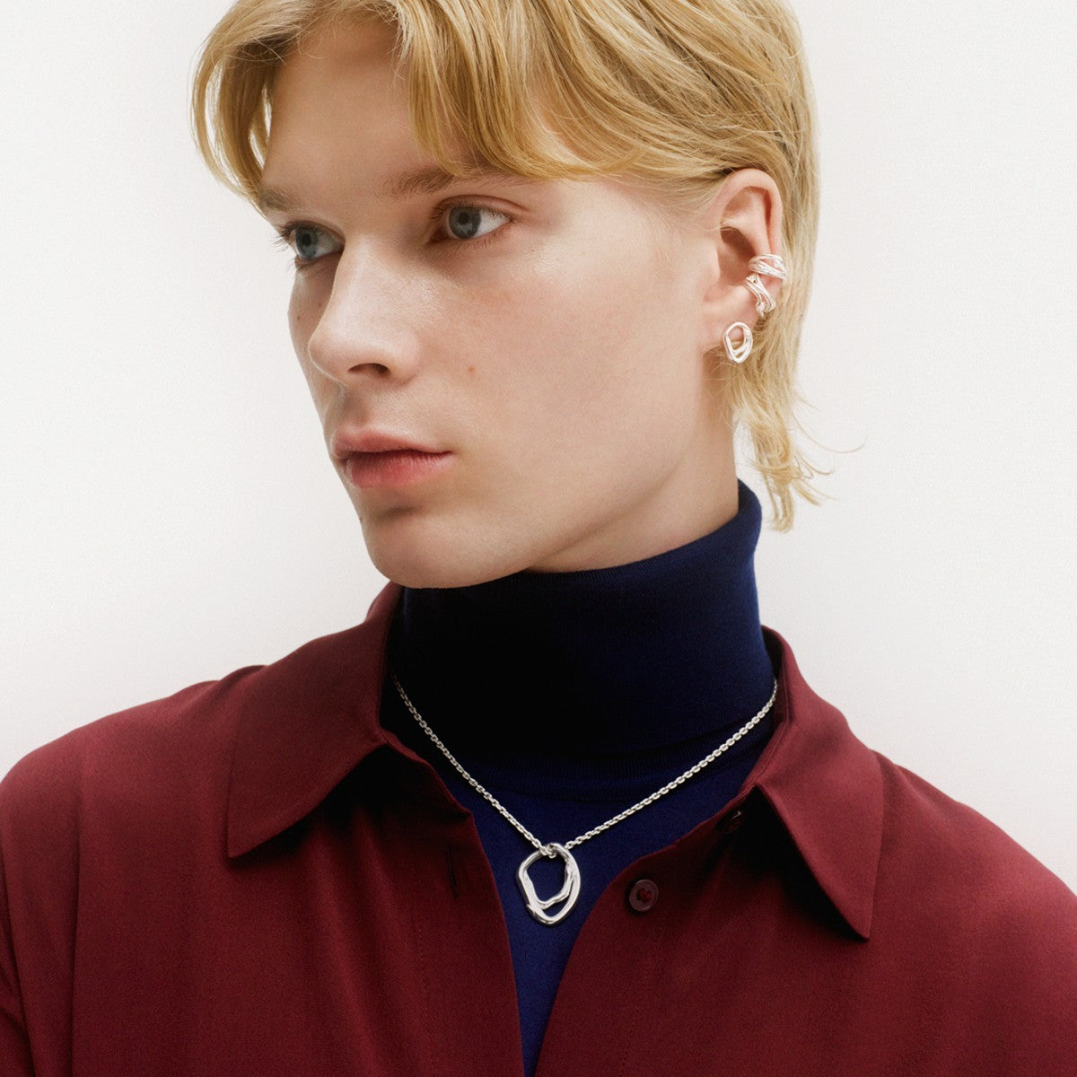 Kalevala Mannyt Silver Earrings